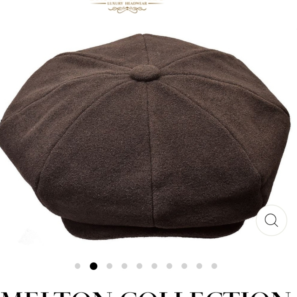 Luxury Headwear Brown Newsboy Cap
